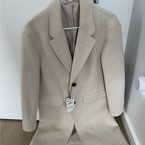 Zara Beige Wool Coat